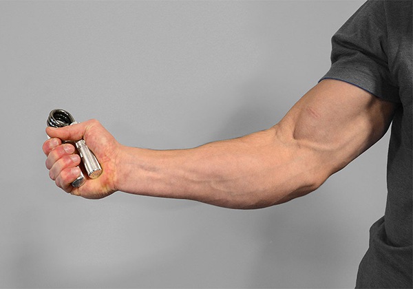 luyện cẳng tay với k&igrave;m đ&agrave;n hồi