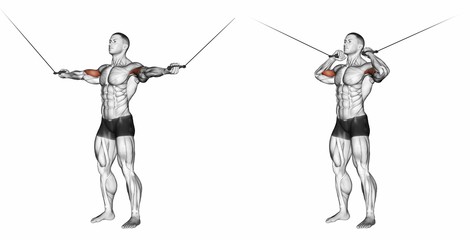 Overhead cable curl